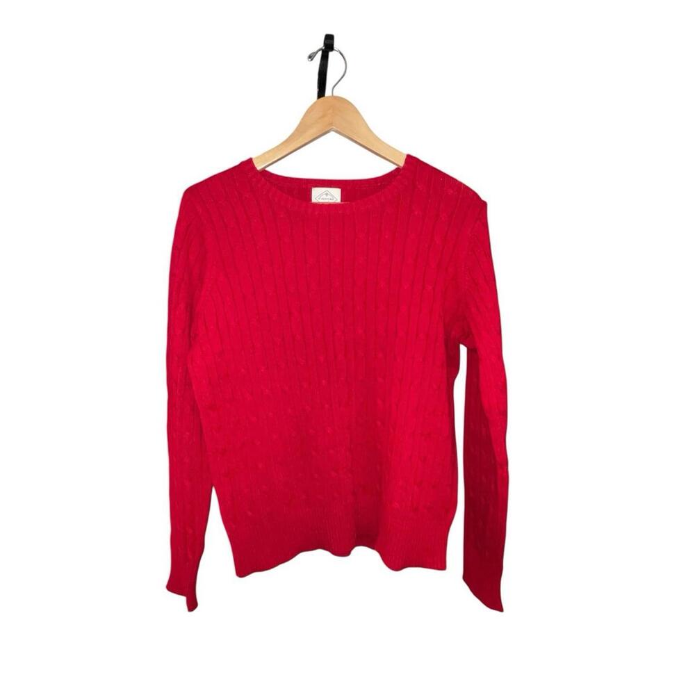 St. John’s Bay Red Long Sleeved Round neck Women’s Sweater Size Large